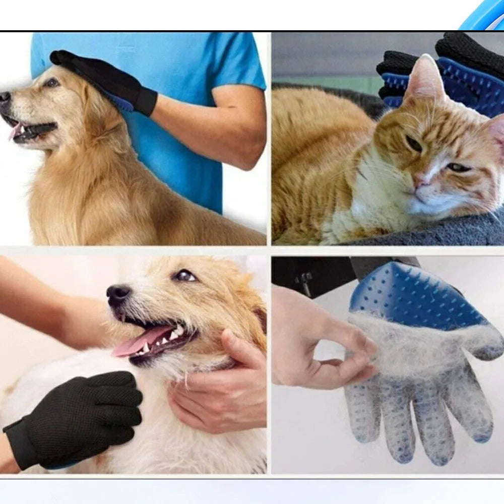 Buse de douche pour animaux de compagnie bain, toilettage et massage pour chiens et chats, gant à embouts en silicone souple, brosse dépilatoire, brosse à long tuyau pour le dos