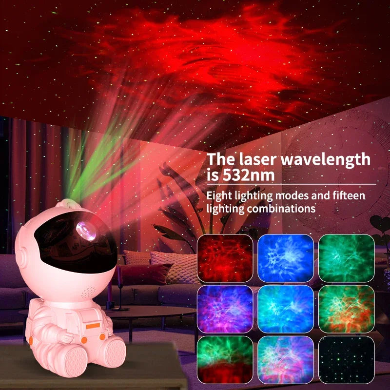 Projecteur d'étoiles, galaxie, astronaute, veilleuse, nébuleuse étoilée, lampe de plafond décorative à LED pour chambre d'enfant, cadeau