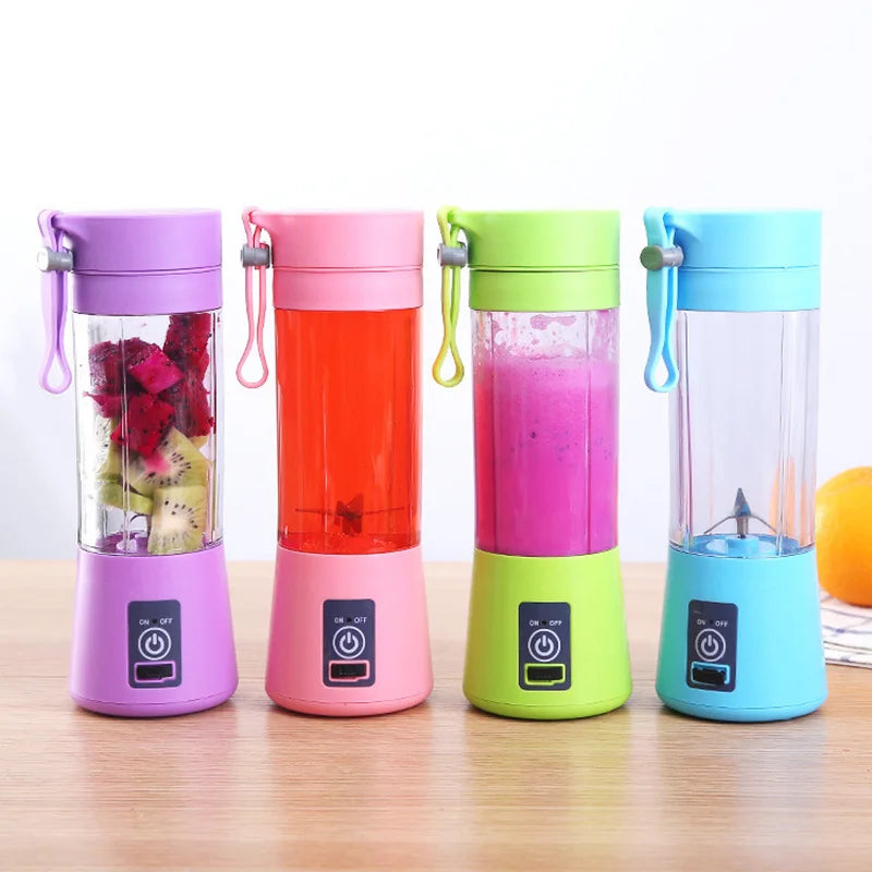 Electric Juicer Cup Portable Rechargeable Juicer Cup Milkshake Smoothie Fruit Blender Home Travel Camping