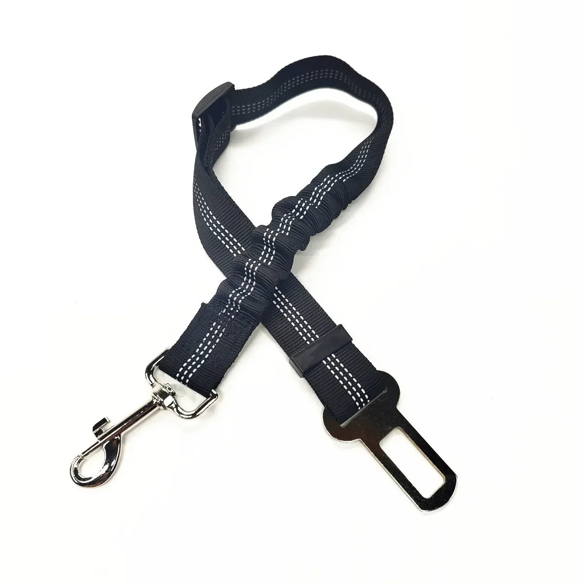 Ceinture de sécurité réglable pour chien et chat, harnais pour véhicule, clip de sécurité, levier de traction, colliers pour chien, accessoires pour chien