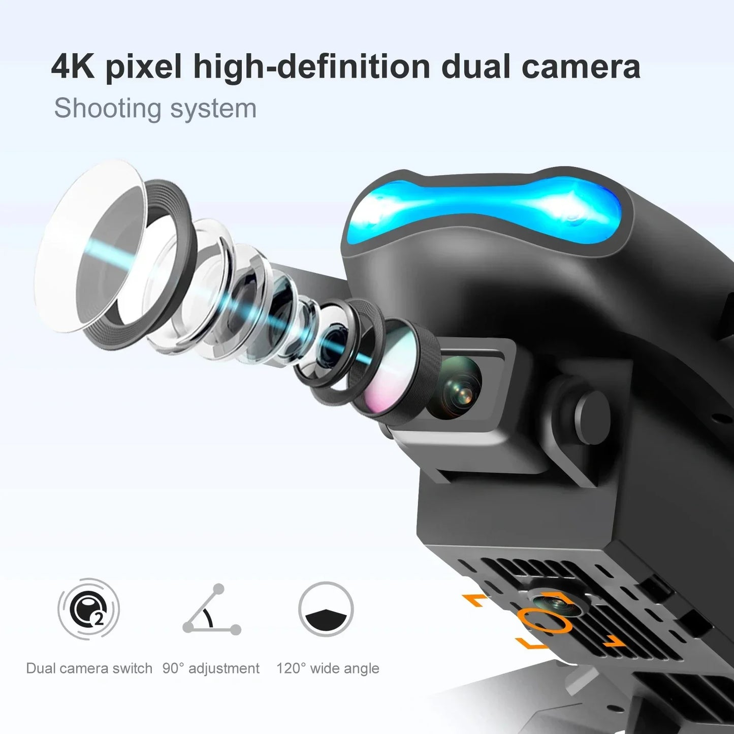 KBDFA K3 E99 Pro Drone Professional Quadcopter Obstacle Avoidance Drones RC Helicopters 4K Dual Camera Dron Remote Control Toys