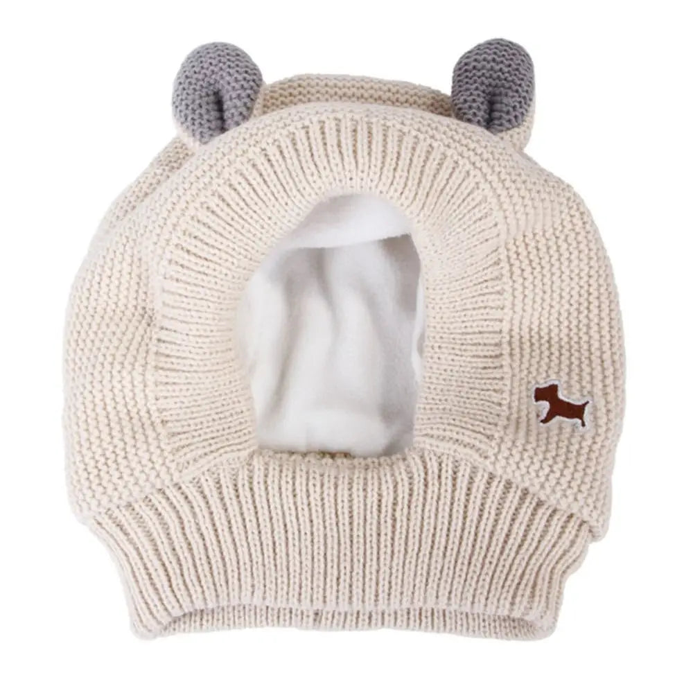 Cache-oreilles pour chiens, protection contre le bruit, bonnet tricoté, anti-anxiété, chaud pour l'hiver, pour chiens de taille moyenne et grande. Nouveau