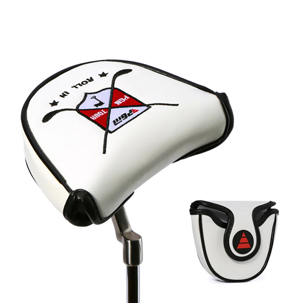 Housse de protection pour putter, demi-cercle, magnétique, anti-rayures