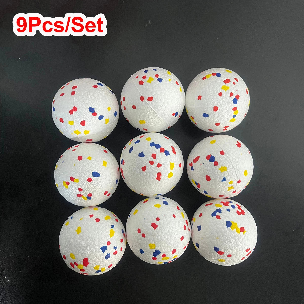 1/3/6/9Pcs Bite Resistant Solid Dog Ball Toys for Small Large Dogs High Elasticity E-TPU Pet Chew Ball Toy Interactive Puppy Toy