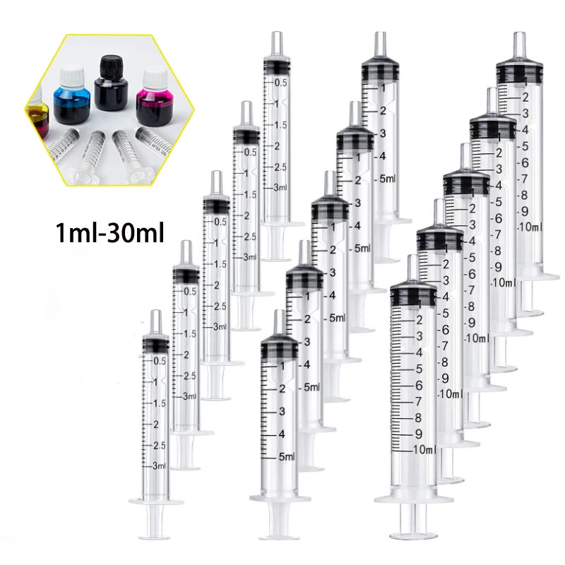 Lot de 2 à 20 seringues réutilisables en plastique de 1 à 10 ml pour mesurer les nutriments