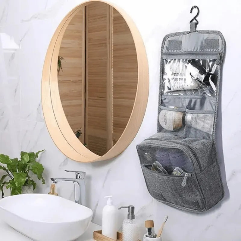 Foldable Toiletry Bag Organizer Hanging Storage Bag Bathroom Makeup Bag Case Cosmetic Bag Travel Bag For Travel Business