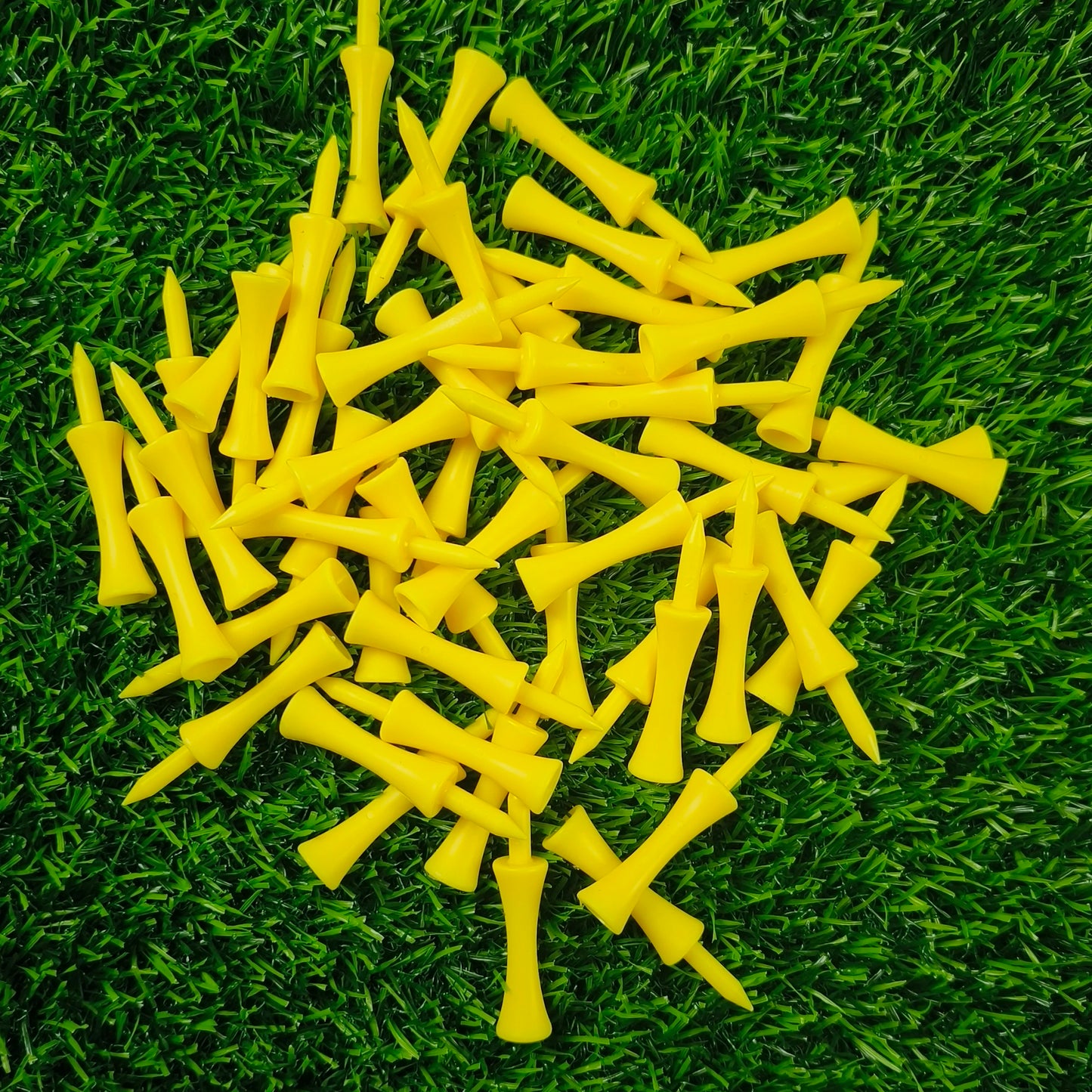 Plastic Golf Tee Pack 50 Pcs Step Down 59mm Golf Tees Colorful For Driver Irons Hybrids Longer Distance Drop Ship