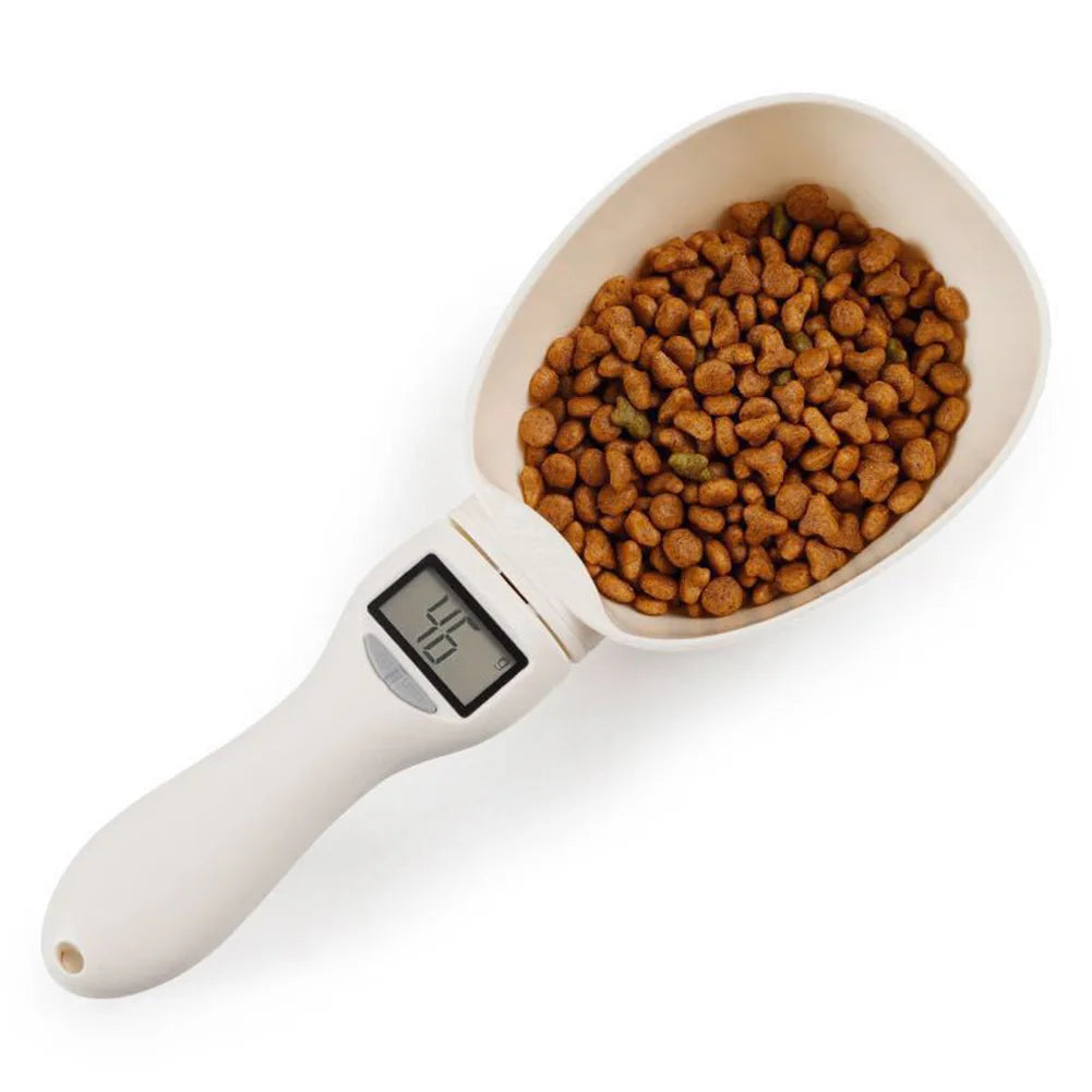 Balance de cuisine électronique LCD pour animaux de compagnie, outil de pesage de précision pour chiens et chats, cuillère doseuse pour aliments, affichage numérique
