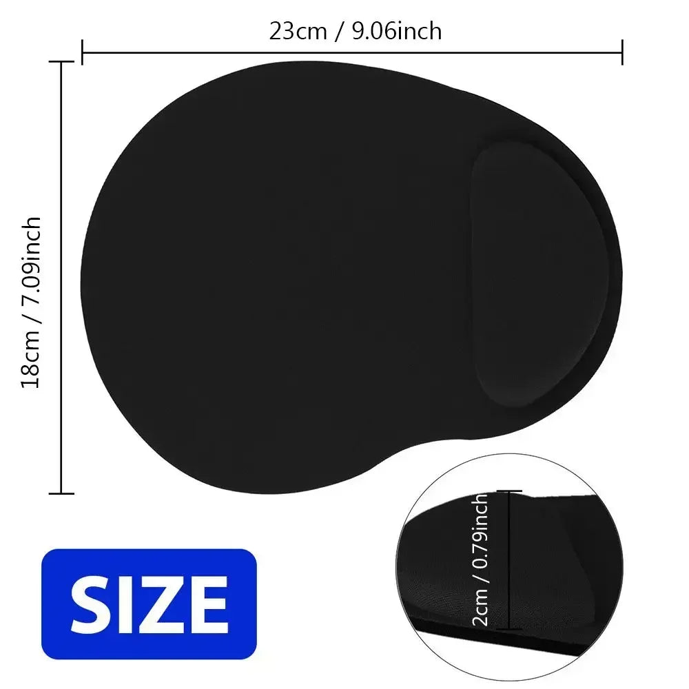 Tapis de souris ergonomique avec repose-poignet confortable et antidérapant, doux et confortable pour ordinateur portable