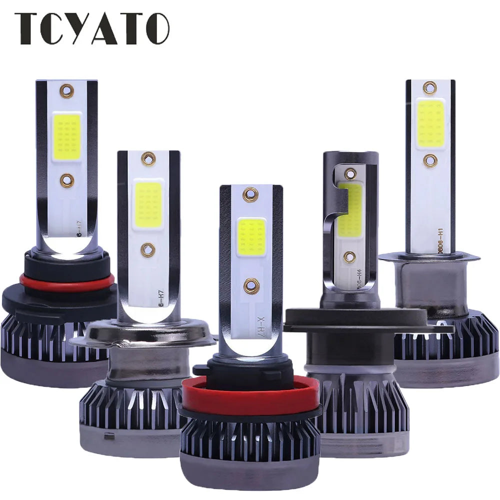 Lot de 2 mini ampoules LED H7 H4