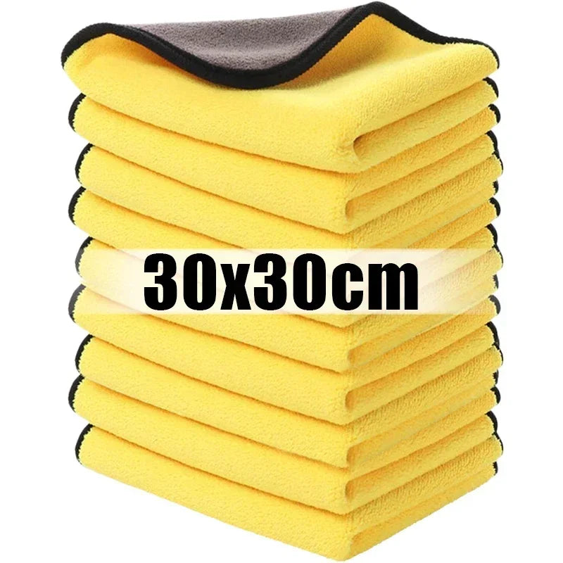 Lot de 1/10 serviettes de nettoyage en microfibre