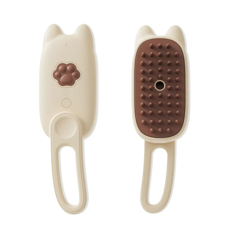 Brosse à vapeur électrique 3 en 1 pour animaux de compagnie, nettoyage pour chats et chiens, spray de massage, peigne de toilettage, poignée rétractable, épilation des poils d'animaux, BeautyBrush