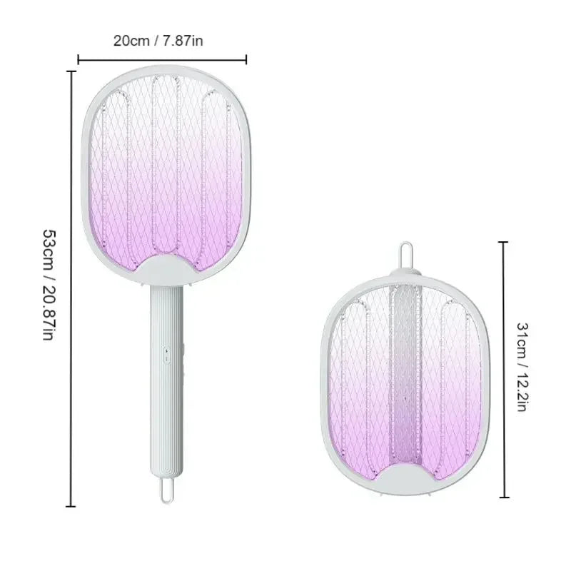 Lampe anti-moustiques électrique pliable et rechargeable par USB, 1 pièce, tapette à mouches, 3 000 V