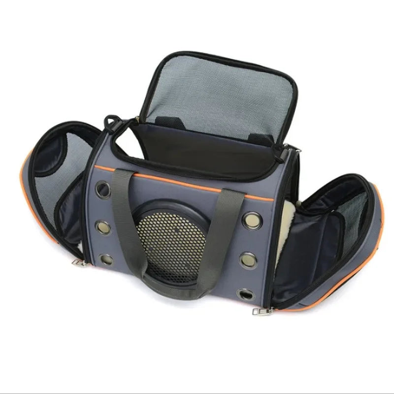 Sac de transport pour chien, sac à bandoulière portable pour animaux de compagnie, sac à dos respirant de grande capacité pour chats et petits chiens