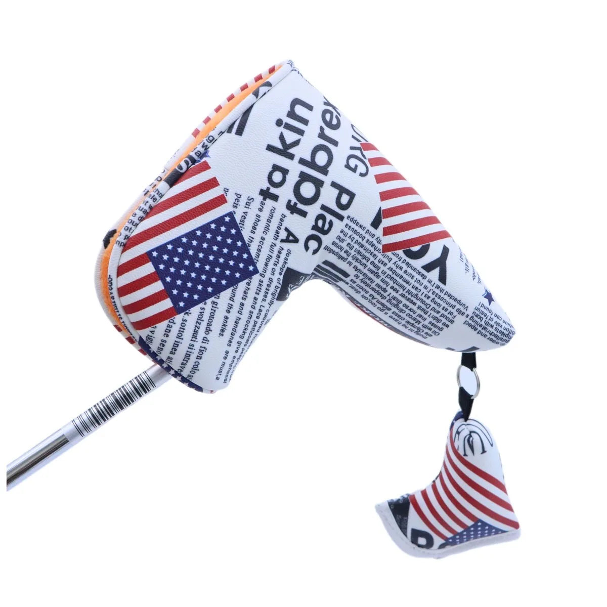 1 housse de putter de golf décoratif en cuir