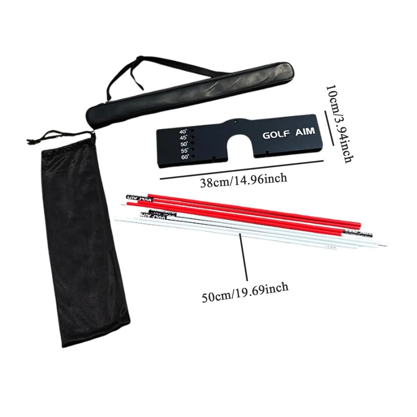 Accessoires d'aide à l'entraînement au golf, alignement de golf pour golfeur professionnel et amateur