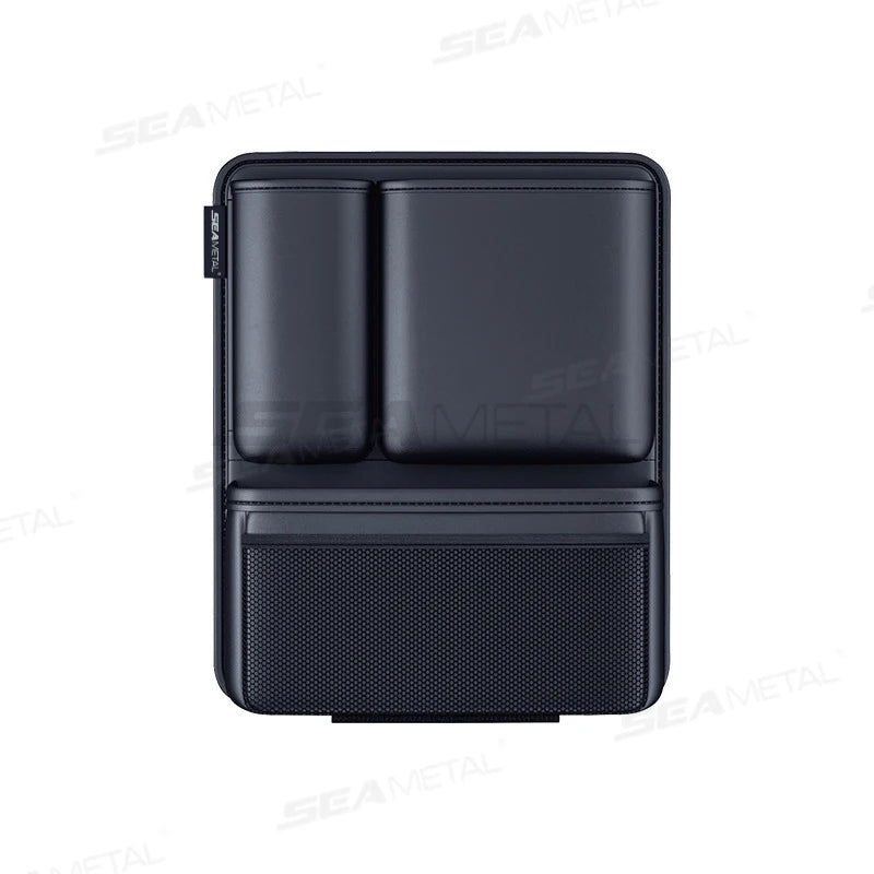 SEAMETAL Car Trunk Organizer Hanging Backseat Storage Bag Hook and Loop Fastener Leatherette Storage Pocket for SUV/MPV/Truck