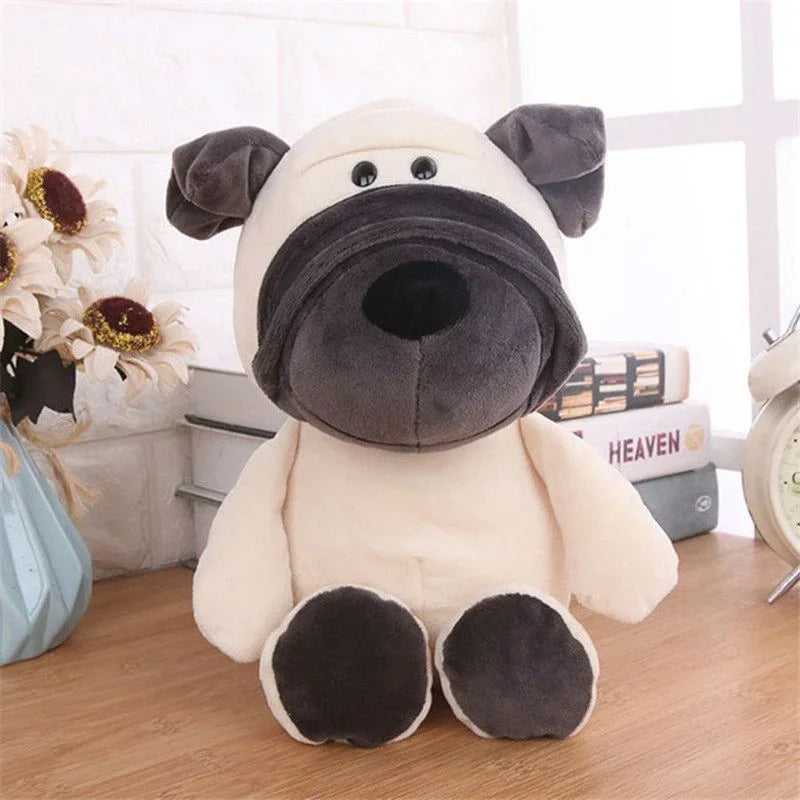 Peluche Kawaii de 25 cm, animal de la jungle, chien, zèbre, éléphant, lion, renard, girafe, jouets pour enfants, cadeau d'anniversaire
