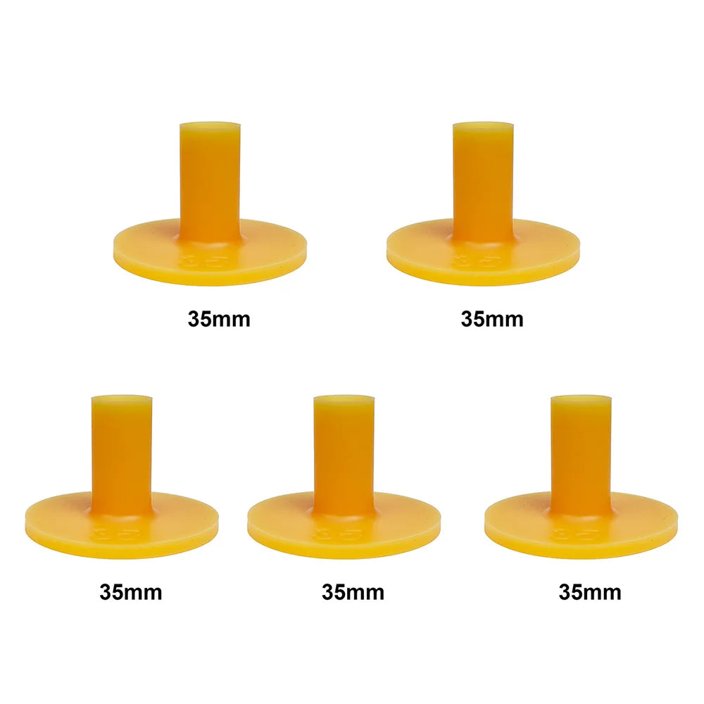 Lot de 5 supports de balles de golf en caoutchouc pour entraînement au tendon de bœuf