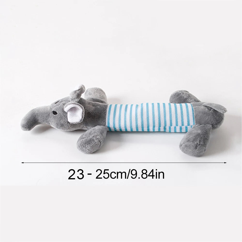 Jouet amusant pour chien, sans rembourrage, avec couineurs, en peluche durable, sans rembourrage, à mâcher