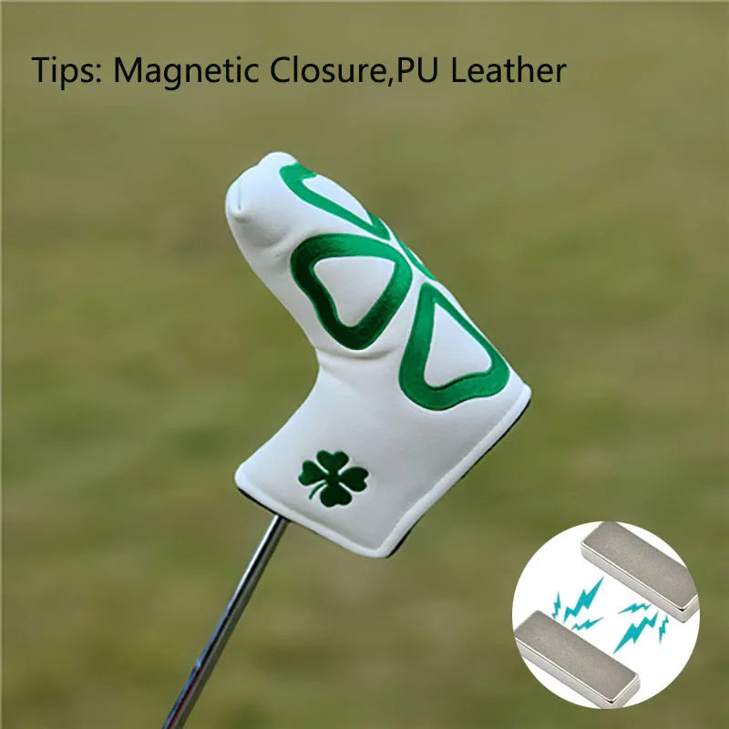 1 housse de putter de golf décoratif en cuir