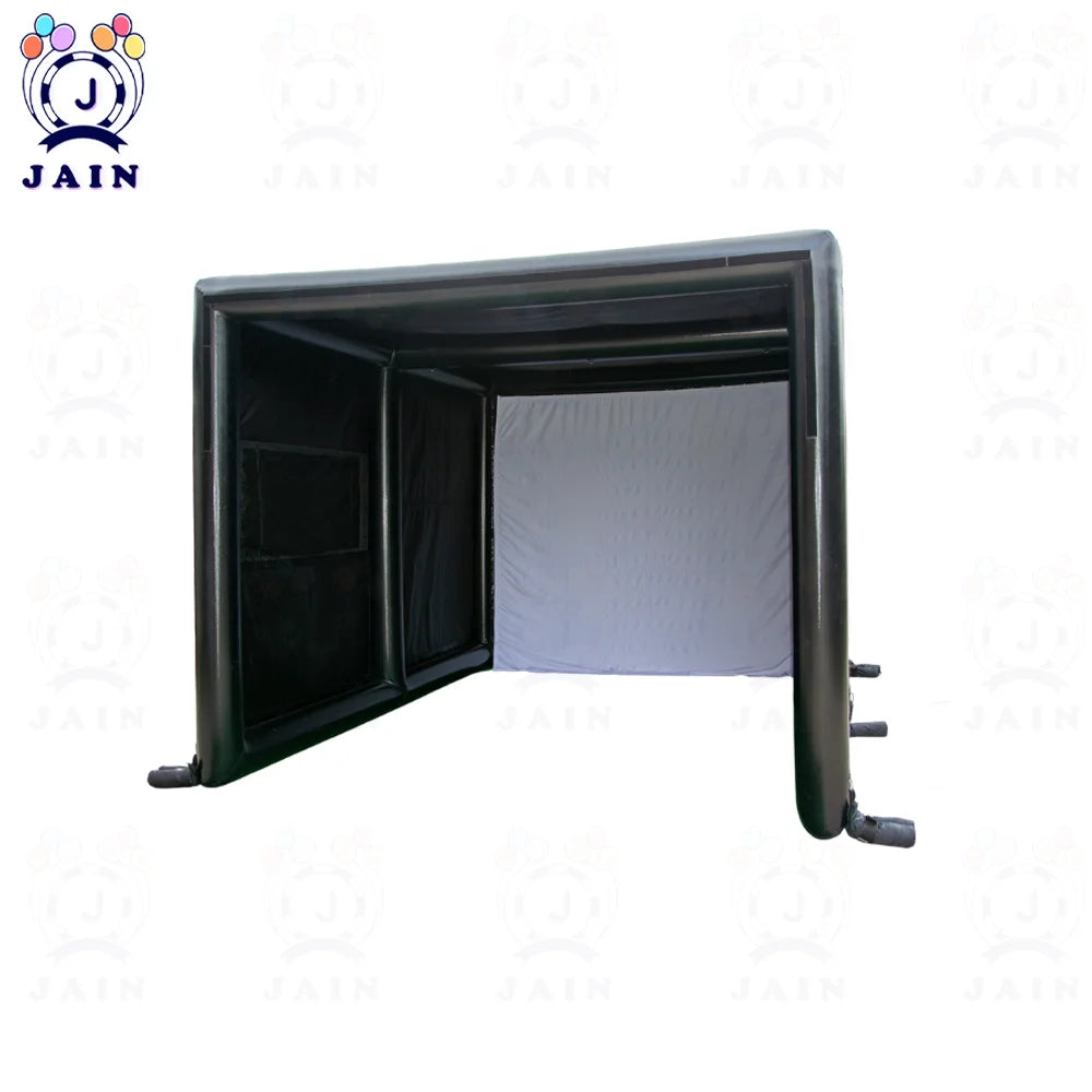 Cage d'entraînement de golf portable, simulateur de golf gonflable, tente de tir avec projecteur et pompe, pour sports de plein air