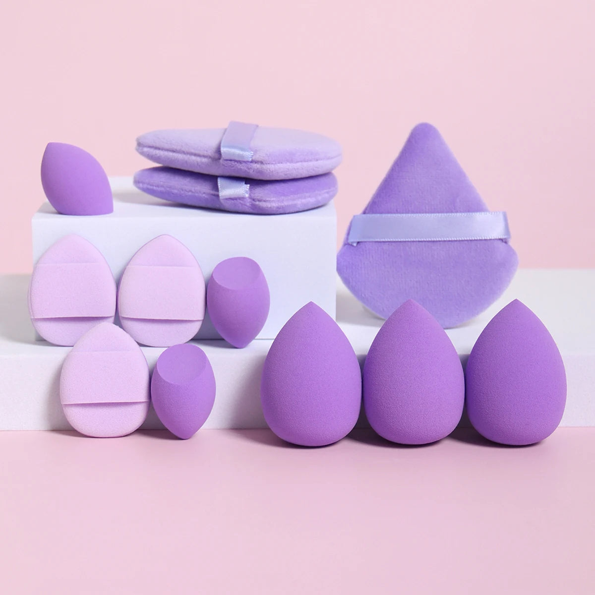 Ensemble d'éponges de maquillage tout usage de 12 pièces