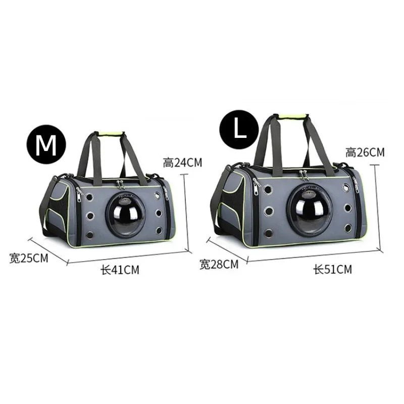 Sac de transport pour chien, sac à bandoulière portable pour animaux de compagnie, sac à dos respirant de grande capacité pour chats et petits chiens