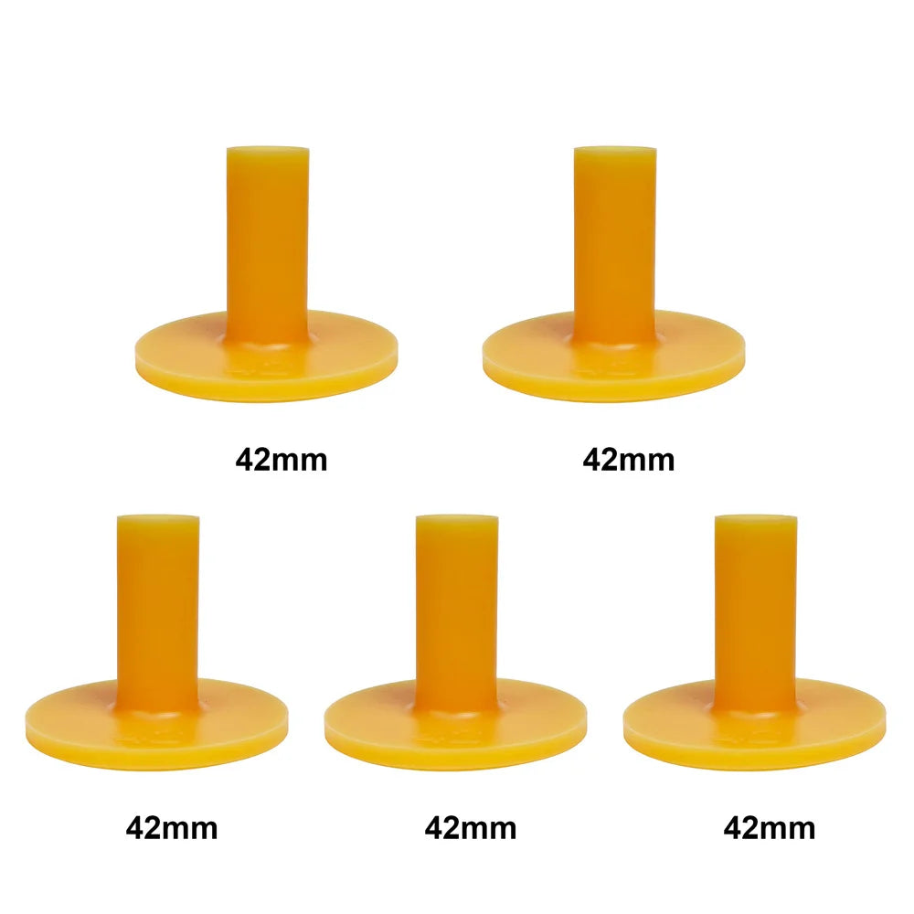 Lot de 5 supports de balles de golf en caoutchouc pour entraînement au tendon de bœuf