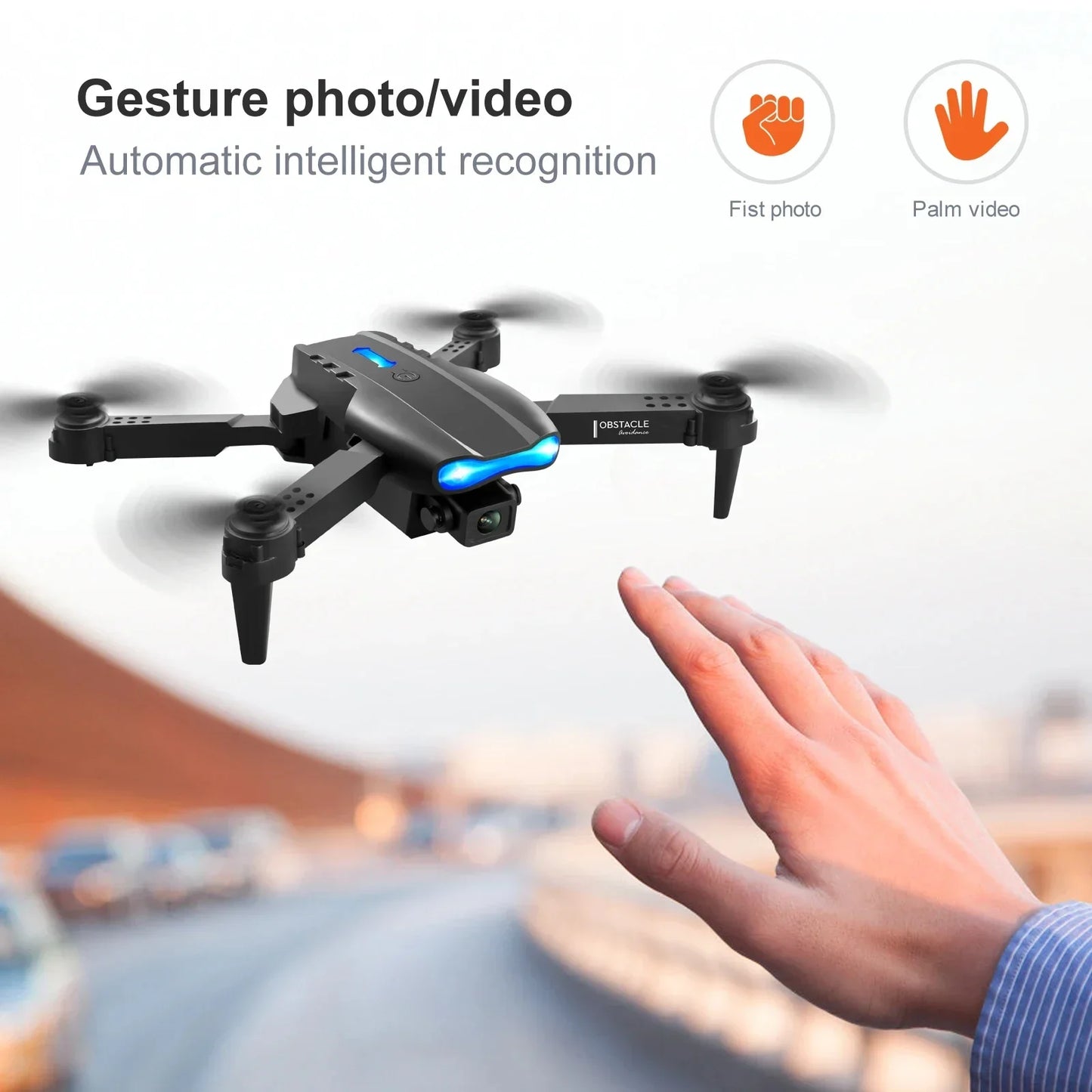KBDFA K3 E99 Pro Drone Professional Quadcopter Obstacle Avoidance Drones RC Helicopters 4K Dual Camera Dron Remote Control Toys
