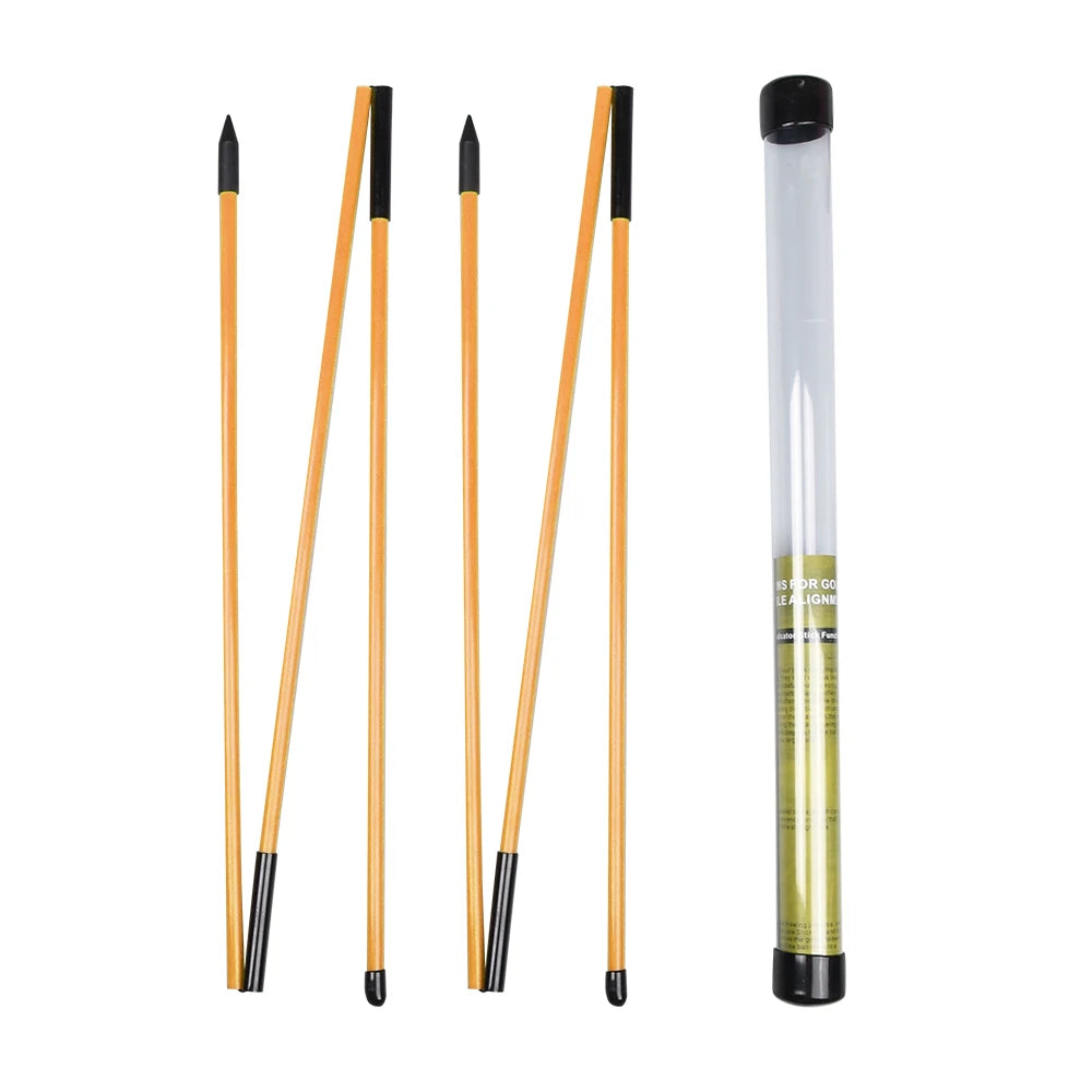 Golf Alignment Sticks Collapsible Golf Practice Rods Putter Green Trainer Tools Golf Swing Training Tool