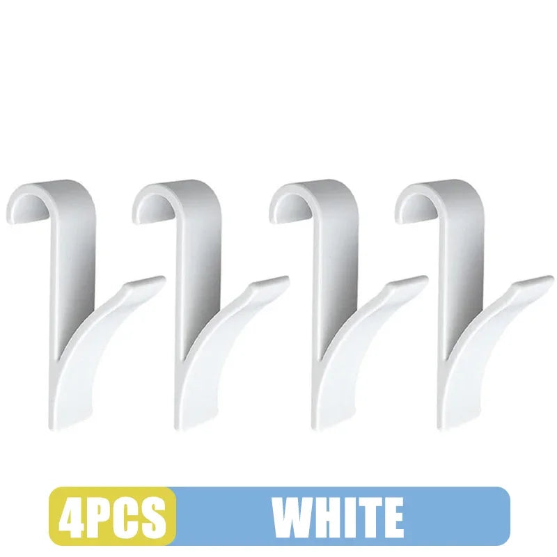 4pcs Hanger for Heated Towel Radiator Rail Bath Hook Holder Clothes Hanger Bathroom Drying Towel Scarf Rack Coat Holders