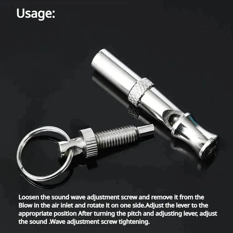 Sifflet de dressage pour chien, dispositif anti-aboiements, flûte de dressage ultrasonique, sifflet silencieux, outil de contrôle