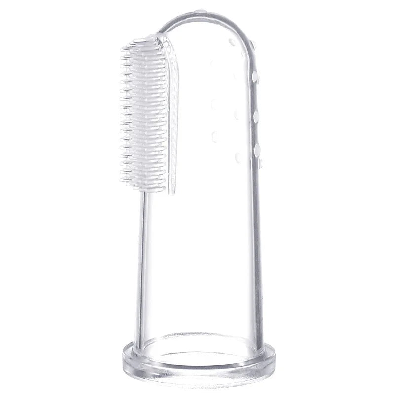 Brosse à dents super douce pour animaux de compagnie, brosse pour chien en peluche, outil de soins dentaires contre la mauvaise haleine et le tartre, nettoyage des dents pour chiens et chats, gel de silice, fournitures pour animaux de compagnie
