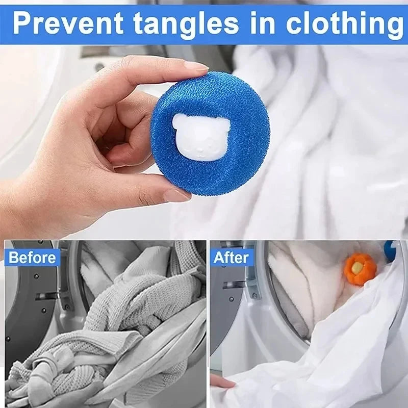 Pet Hair Remover for Washing Machine Reusable Cats Dogs Fur Sticker Hair Brush Lint Dust Collector Dryer Cleaning Laundry Tools