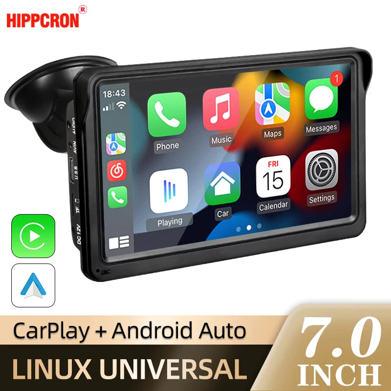 CarPlay et Android Auto, écran tactile universel portable