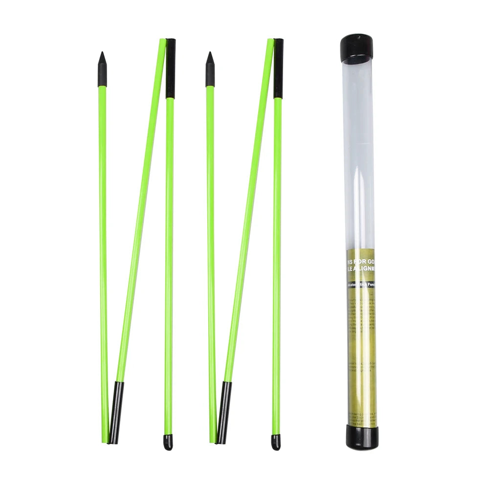 Golf Alignment Sticks Collapsible Golf Practice Rods Putter Green Trainer Tools Golf Swing Training Tool