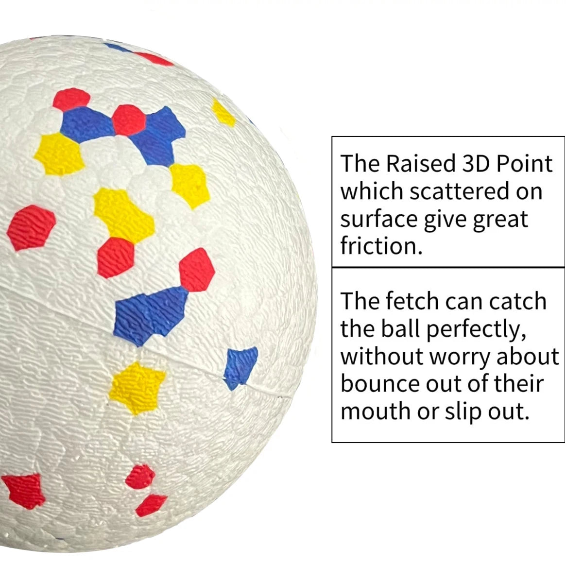 1/3/6/9Pcs Bite Resistant Solid Dog Ball Toys for Small Large Dogs High Elasticity E-TPU Pet Chew Ball Toy Interactive Puppy Toy