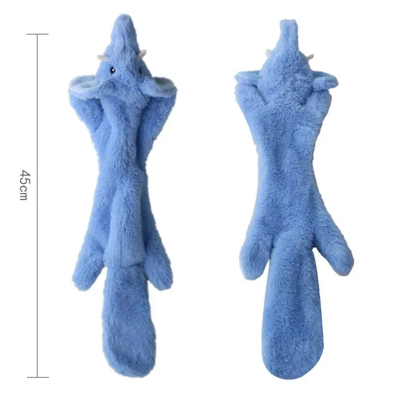 Jouet amusant pour chien, sans rembourrage, avec couineurs, en peluche durable, sans rembourrage, à mâcher