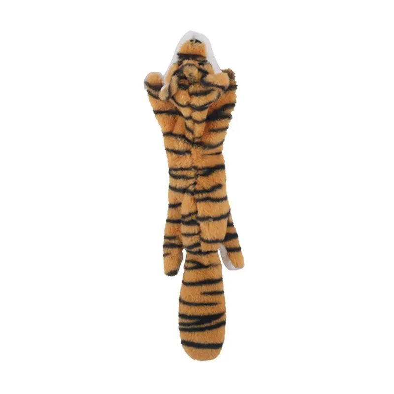 Jouet amusant pour chien, sans rembourrage, avec couineurs, en peluche durable, sans rembourrage, à mâcher
