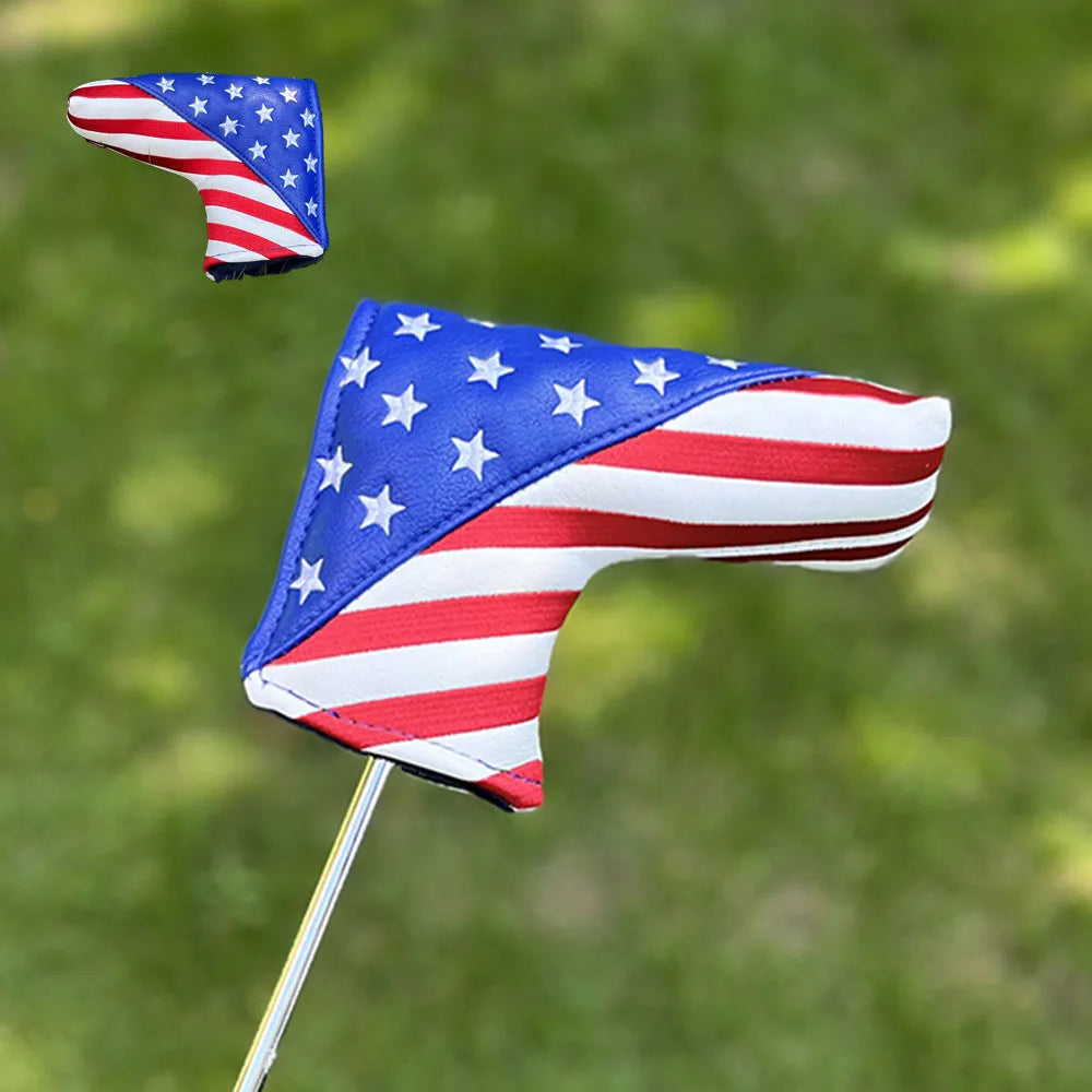 1 housse de putter de golf décoratif en cuir