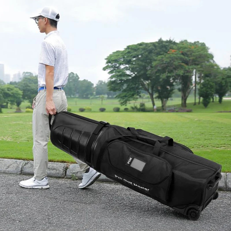 Sac de golf de voyage PGM pour hommes et femmes, coque rigide, anti-collision, ceinture de consignation pour avion, roller, voyage, HKB014