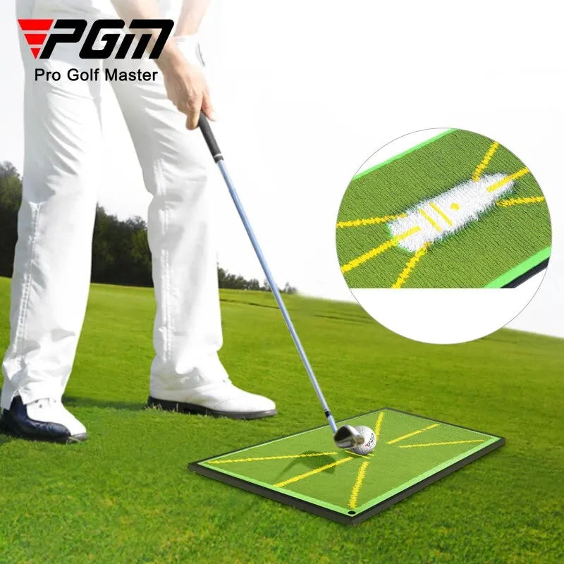 Tapis de frappe de golf , affichage de billes, piste d'entraînement pour débutants, détection de traces, exercice de swing