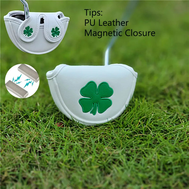 1 housse de putter de golf décoratif en cuir