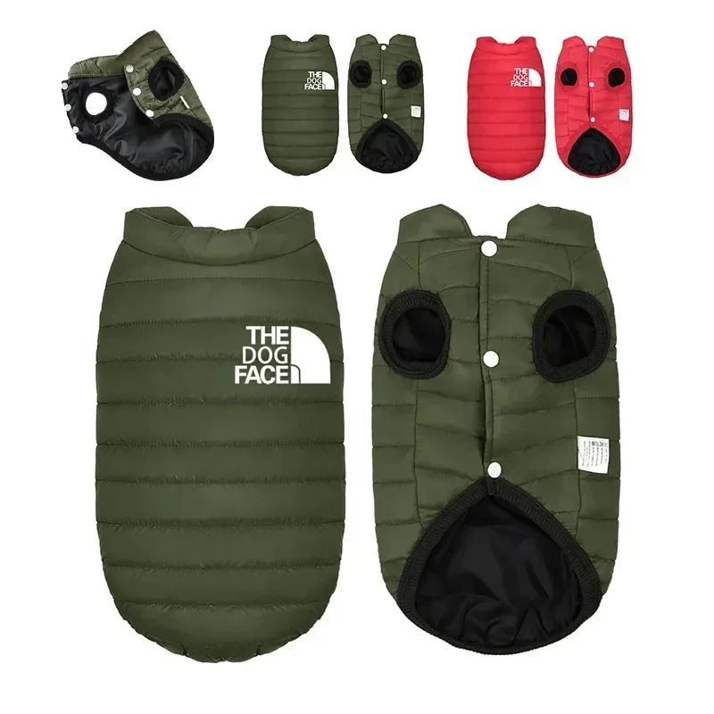 Manteau double face pour chien, vêtement d'hiver chaud pour petits et moyens chiens, gilet pour chihuahua, vêtements doux pour chiots