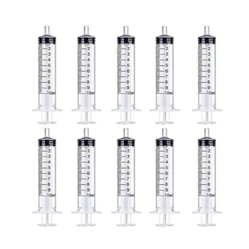 Lot de 2 à 20 seringues réutilisables en plastique de 1 à 10 ml pour mesurer les nutriments