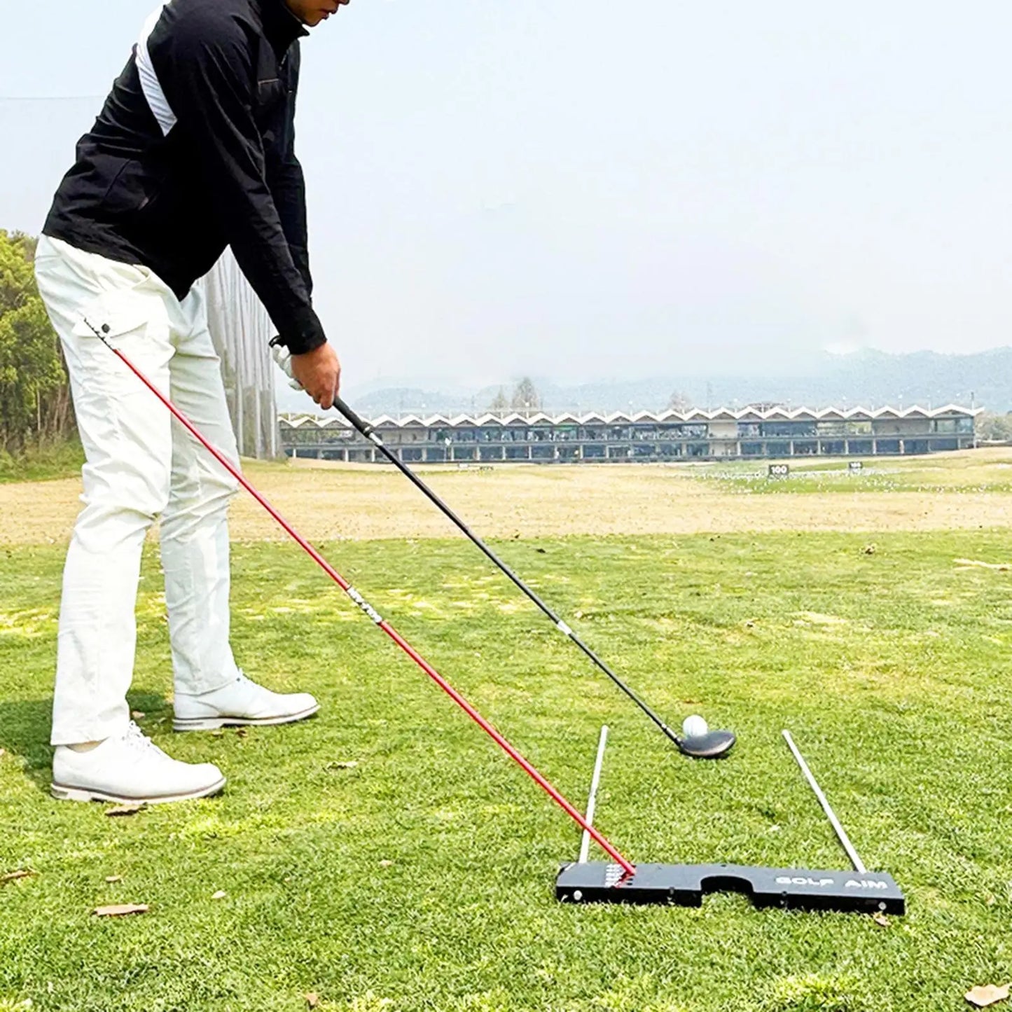Accessoires d'aide à l'entraînement au golf, alignement de golf pour golfeur professionnel et amateur