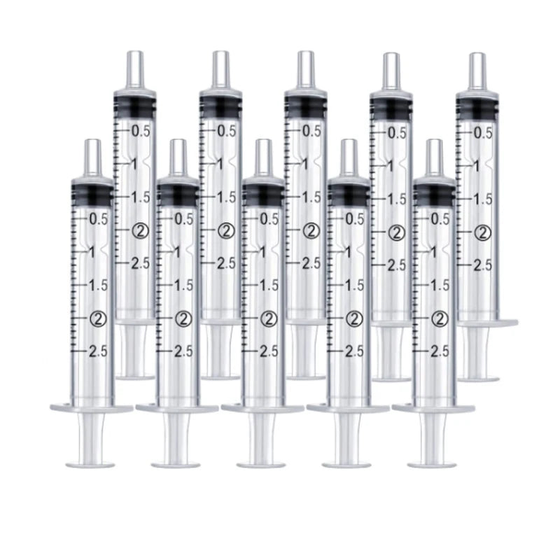 Lot de 2 à 20 seringues réutilisables en plastique de 1 à 10 ml pour mesurer les nutriments