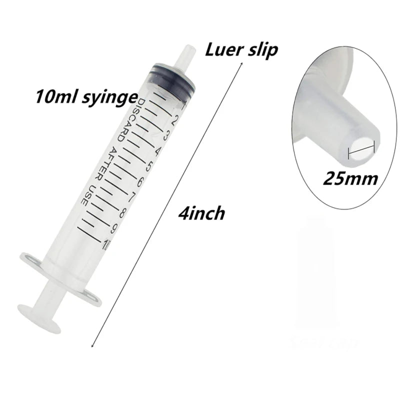 Lot de 2 à 20 seringues réutilisables en plastique de 1 à 10 ml pour mesurer les nutriments