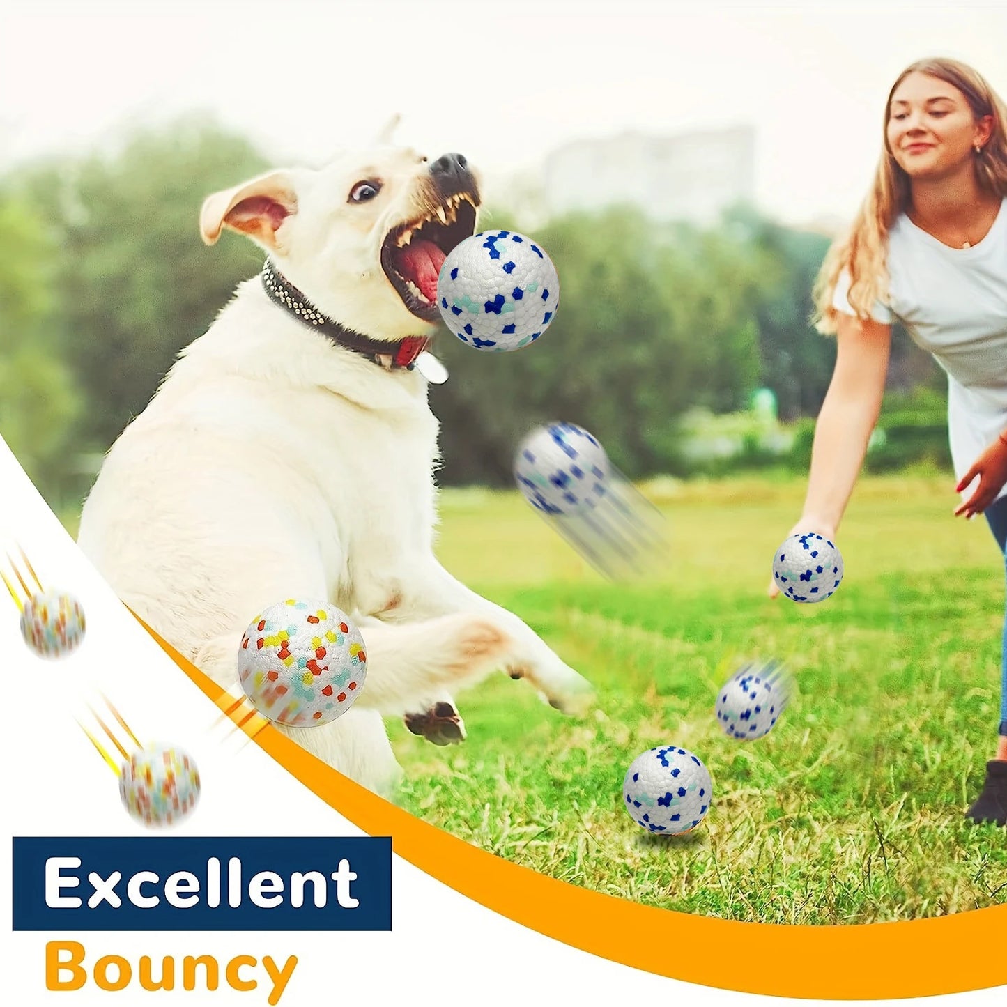 1 jouet pour chien, balle d'entraînement durable, jouet pour broyer les dents, fournitures interactives pour chien, accessoire interactif à mâcher pour animaux de compagnie